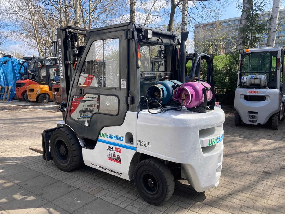 Wózek Widłowy Nissan Unicarriers 3500kg 2017R Pełna kabina ogrzewanie