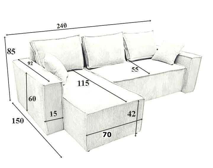 Sofa rozkładana Kanapa pojemnik dużo kolorów duży ładny pow.spa138x200