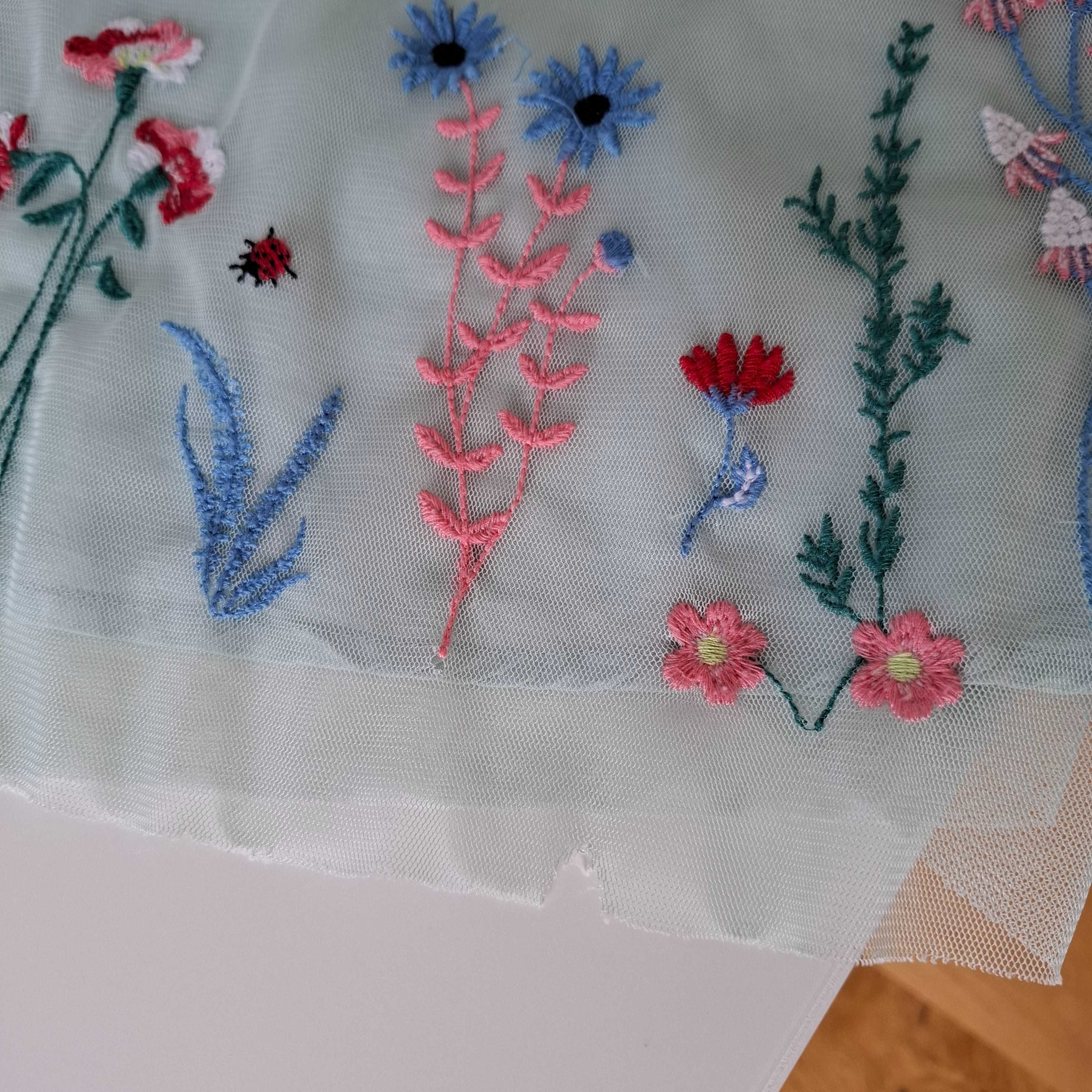 Sukienka kwiaty  lato , cienka H&M 104