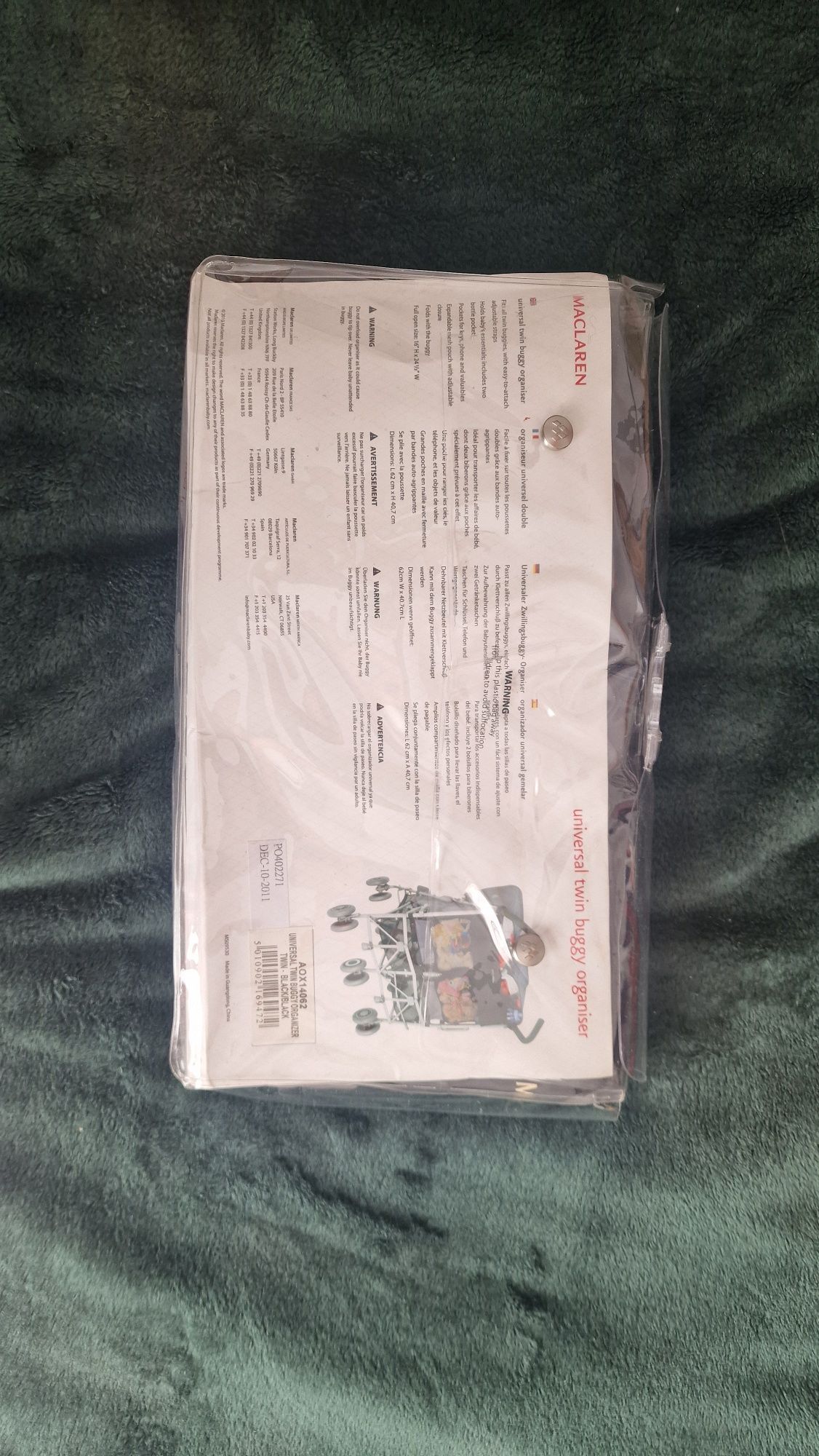 Maclaren Twin Buggy Organiser – Nowy!