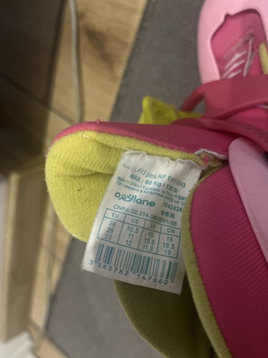 Rolki dziecięce Oxelo Play 3 różowe