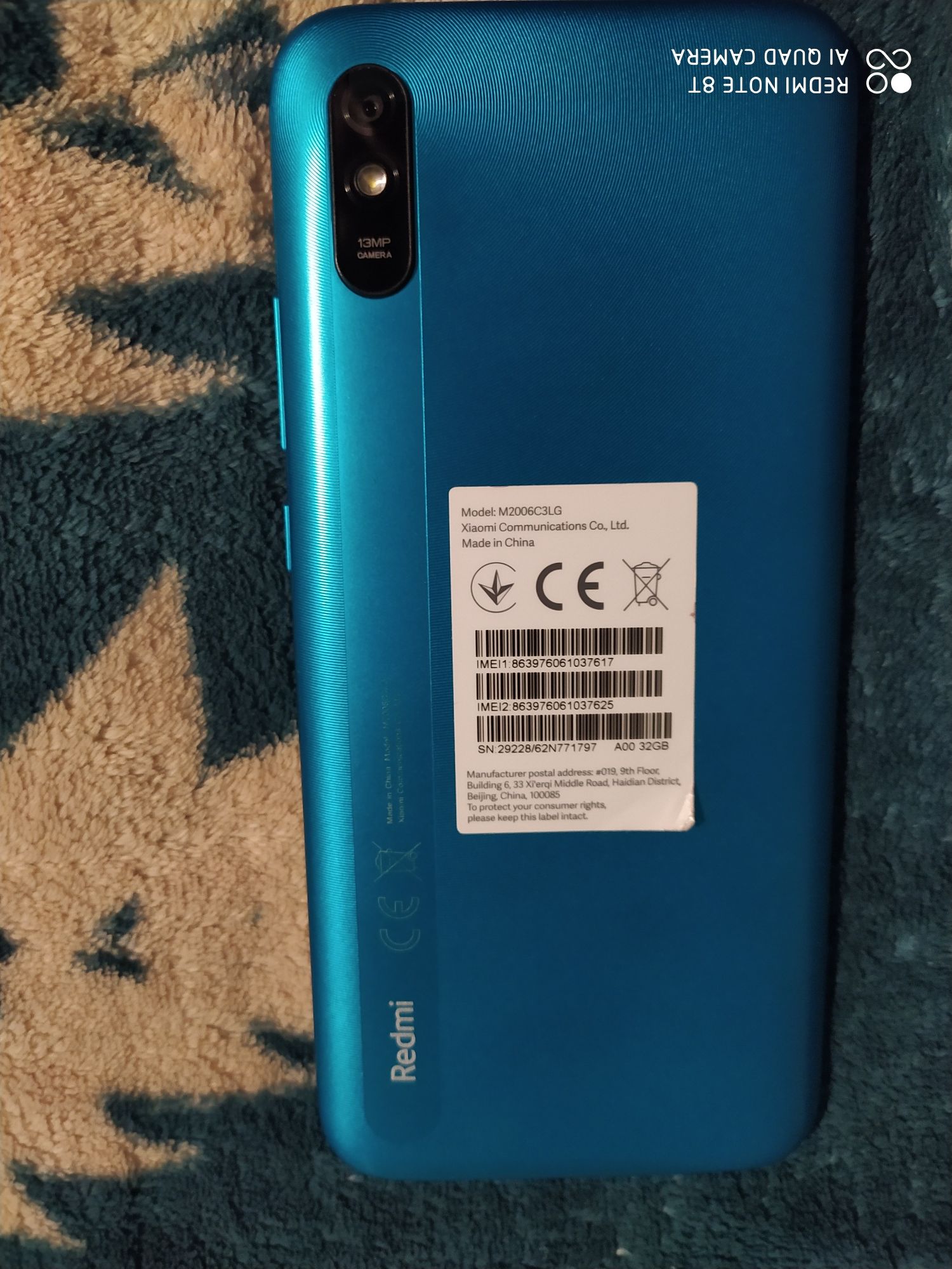 Xiaomi redmi 9A 2/32GB