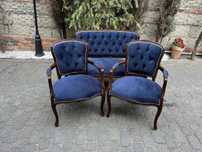 Wypoczynek Ludwikowski Ludwik Sofa Kanpa + Dwa Fotele Po Renowacji