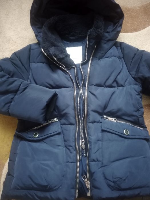 Зимна куртка пуховик ZARA для дівчинки