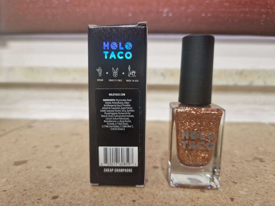Holo Taco lakier do paznokci metaliczny Cheap Champagne NOWYnieużywany