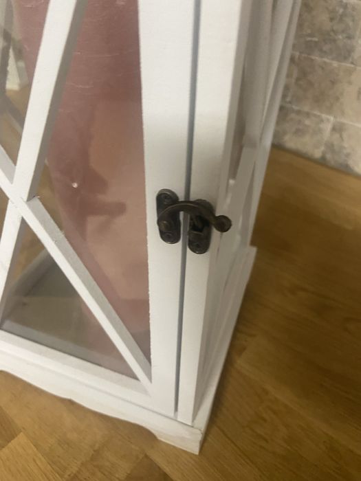 Latarnia BOB S22xD22xW58cm biały + świeca z Miloo home