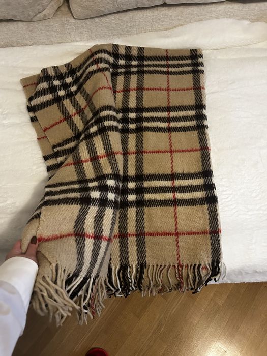 Плед шерсь + альпака в стиле burberry большой