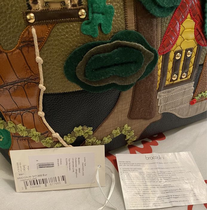 Mala Braccialini Handicraft Art Nova Etiqueta