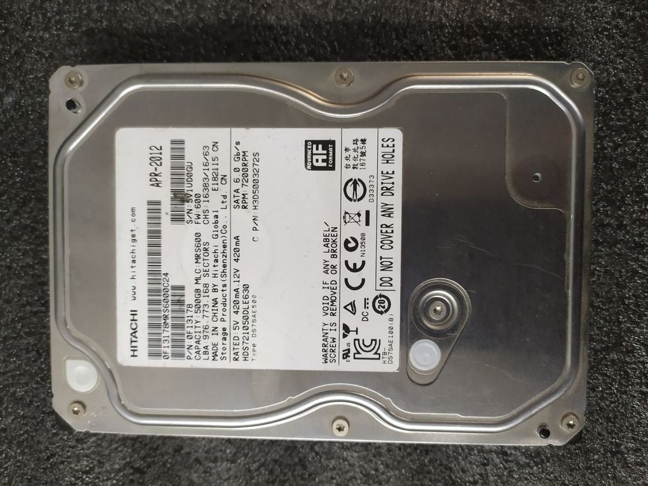 Продам жёсткий диск 500Гб