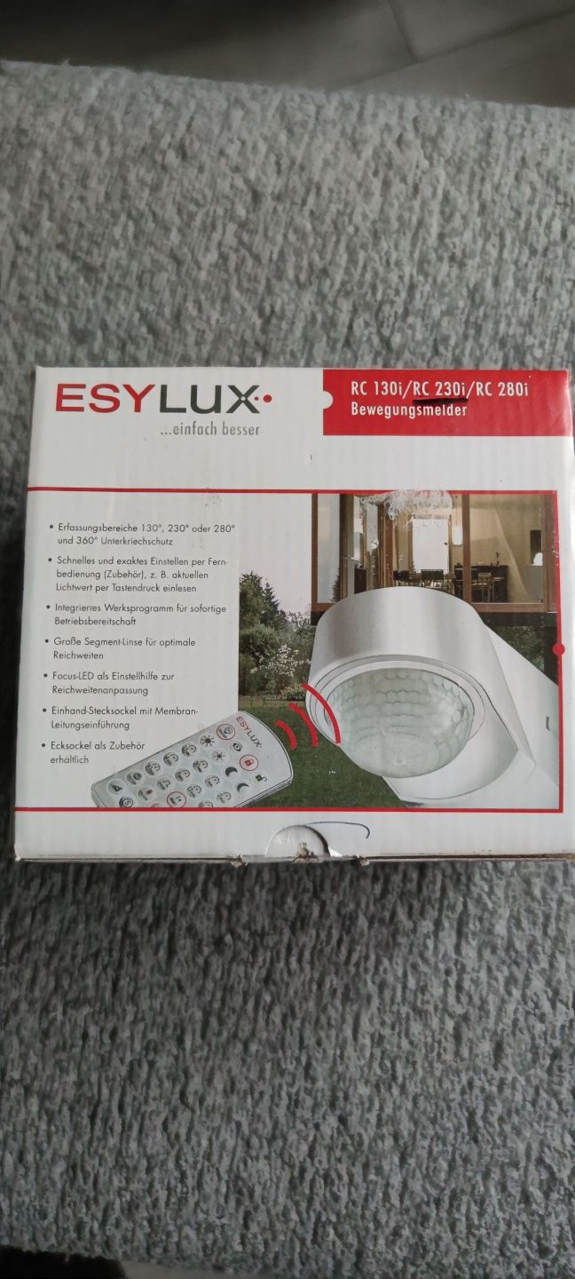 Czujnik ruchu Easy lux RC230i nadtynkowy czarny