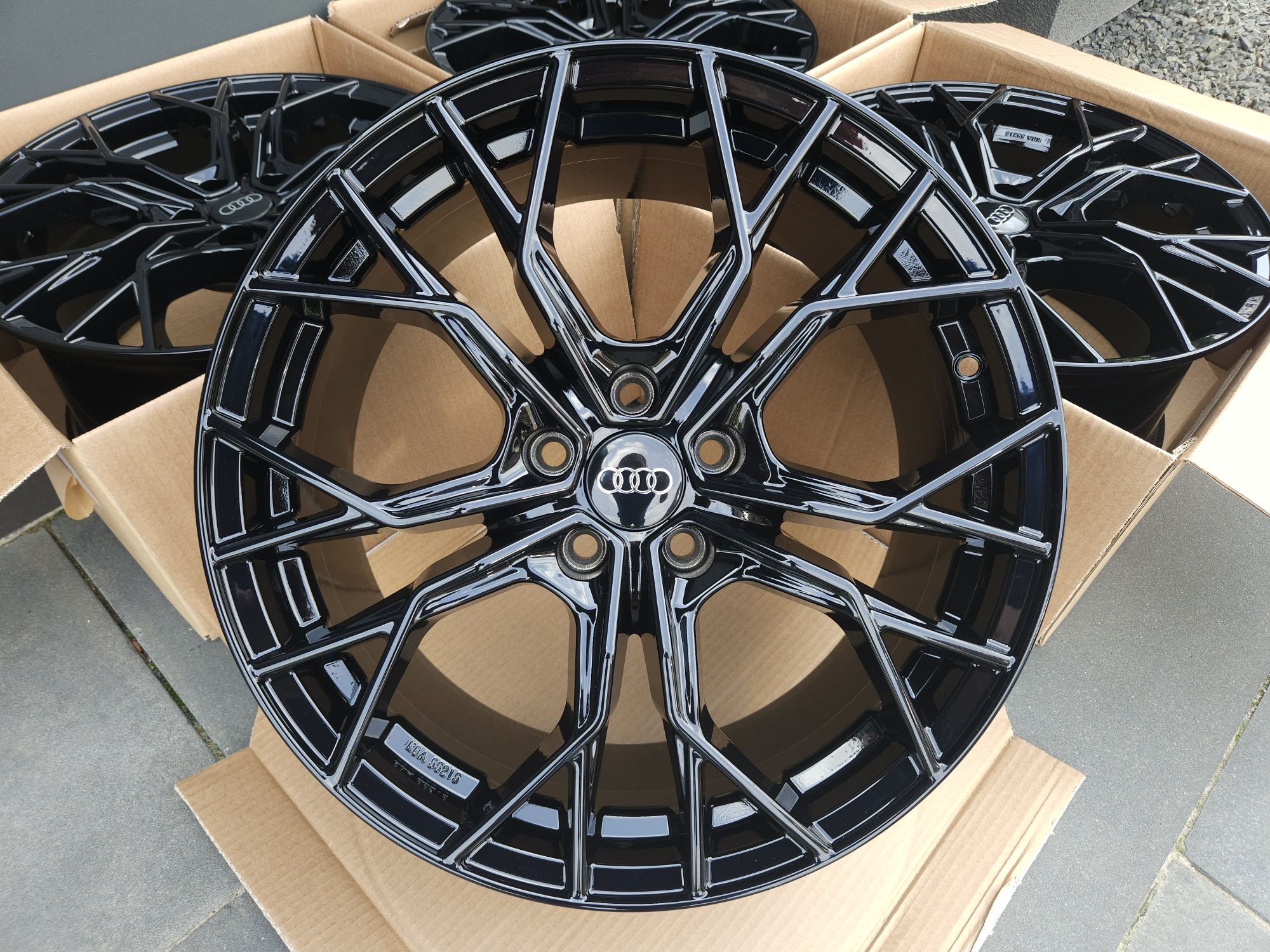 AUDI 20 Nowe 5x112 A5 S5 A7 S7 A4 Allroad Q5 SQ5 Felgi Czarne Alufelgi