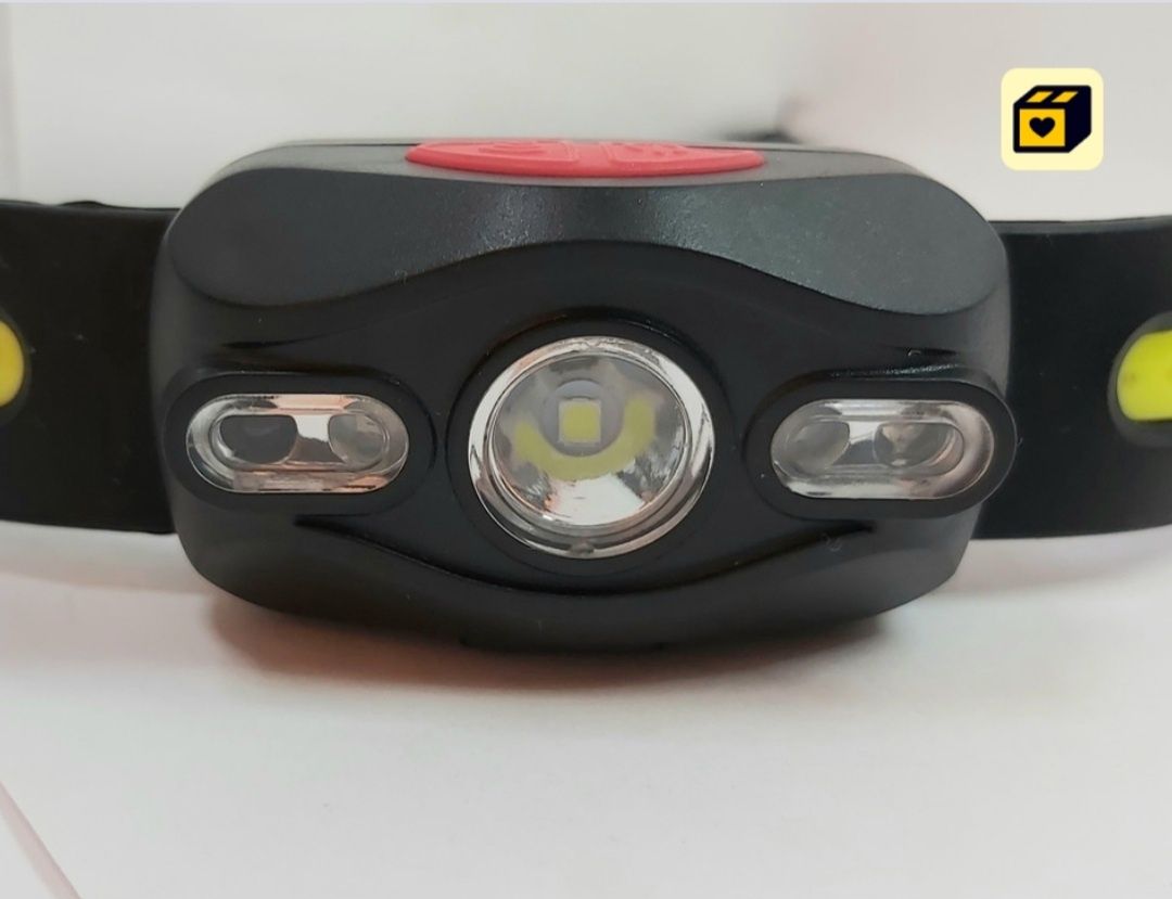 Ліхтар на Голову Акумуляторний із Сенсором Світла LED 5 в 1