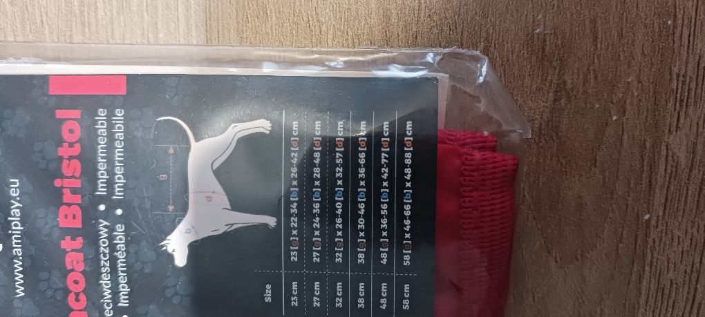 Plaszcz kurtka przeciwdeszczowa dla psa