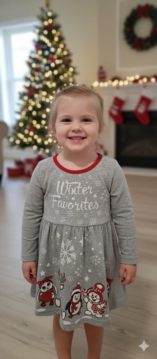 Тепле платтячко на дівчинку