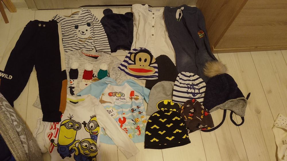 Duża paczka ubranek chłopięcych 98 60 sztuk 
60 sztuk