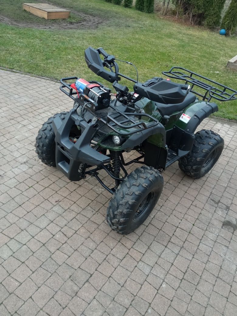 Atv 125 1+1 wyciagarka + pług zipp kid 125