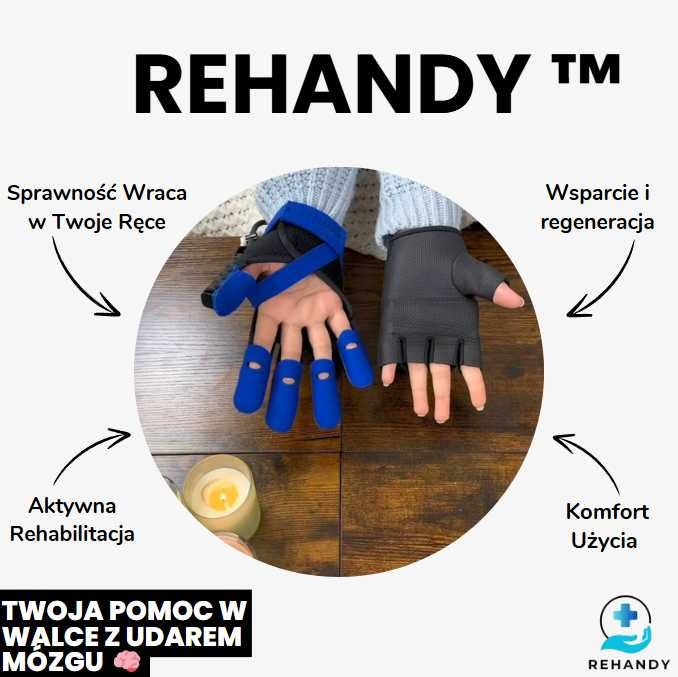 Rękawica do Rehabilitacji Po Udarowej *DARMOWA WYSYŁKA ZA POBRANIEM*