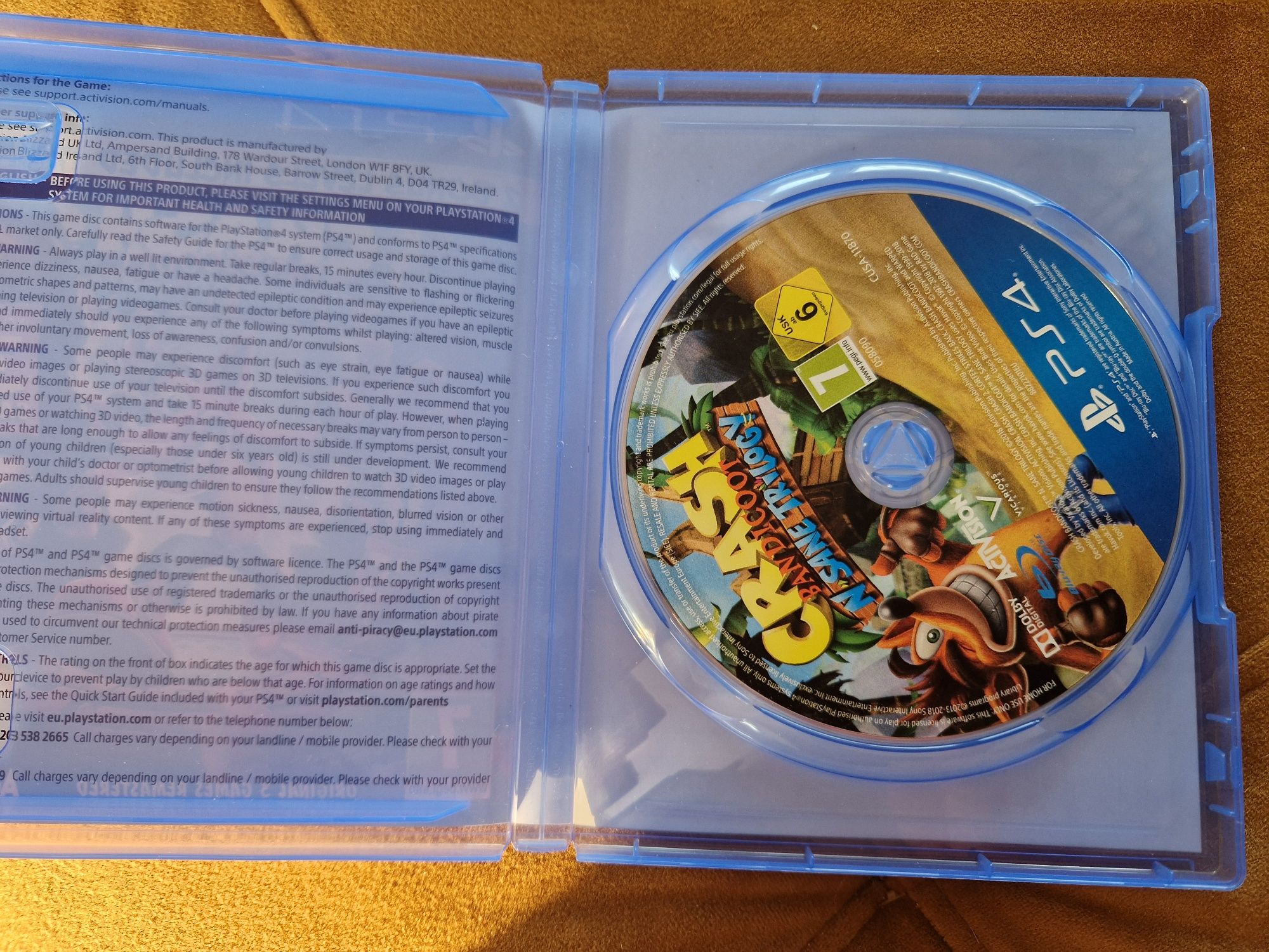 Gra Crash Bandicoot N Sane Trilogy 3 gry PS4 PS5 Playstation 4 5
