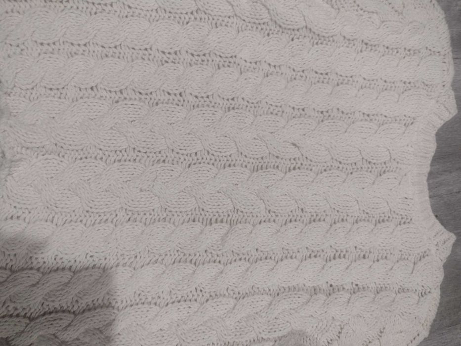 Gruby ażurowy sweter H&M rozmiar M