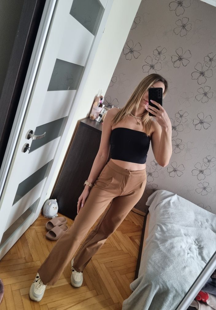 Spodnie wide leg Sinsay XXS