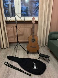 Gitara klasyczna lite drewno + gratisy