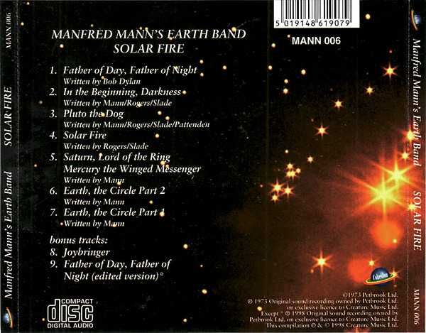 MANFRED MANN'S EARTH BAND-Solar Fire-CD-nowa , folia