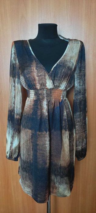 Шелковое платье Sisley XS-S