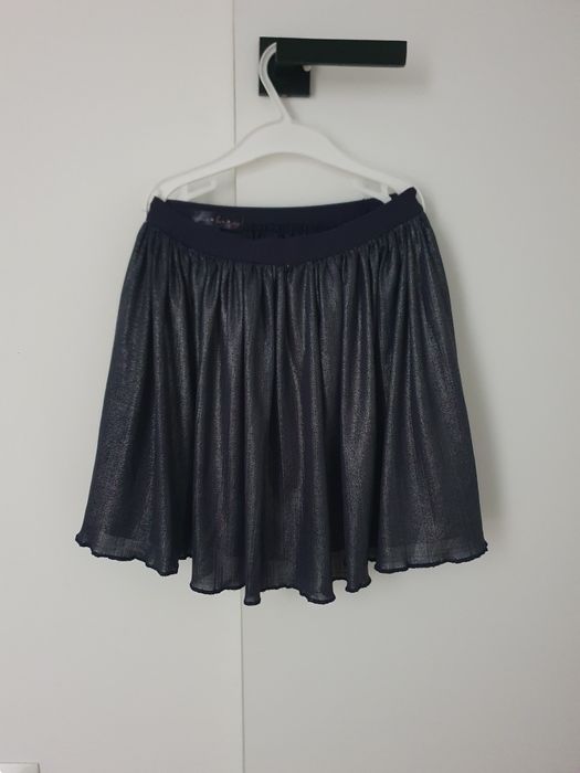 Spódniczka granatowa z połyskiem rozmiar 128