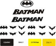BATMAN NIETOPERZE Naklejki kask rower hulajnoga 160-2B