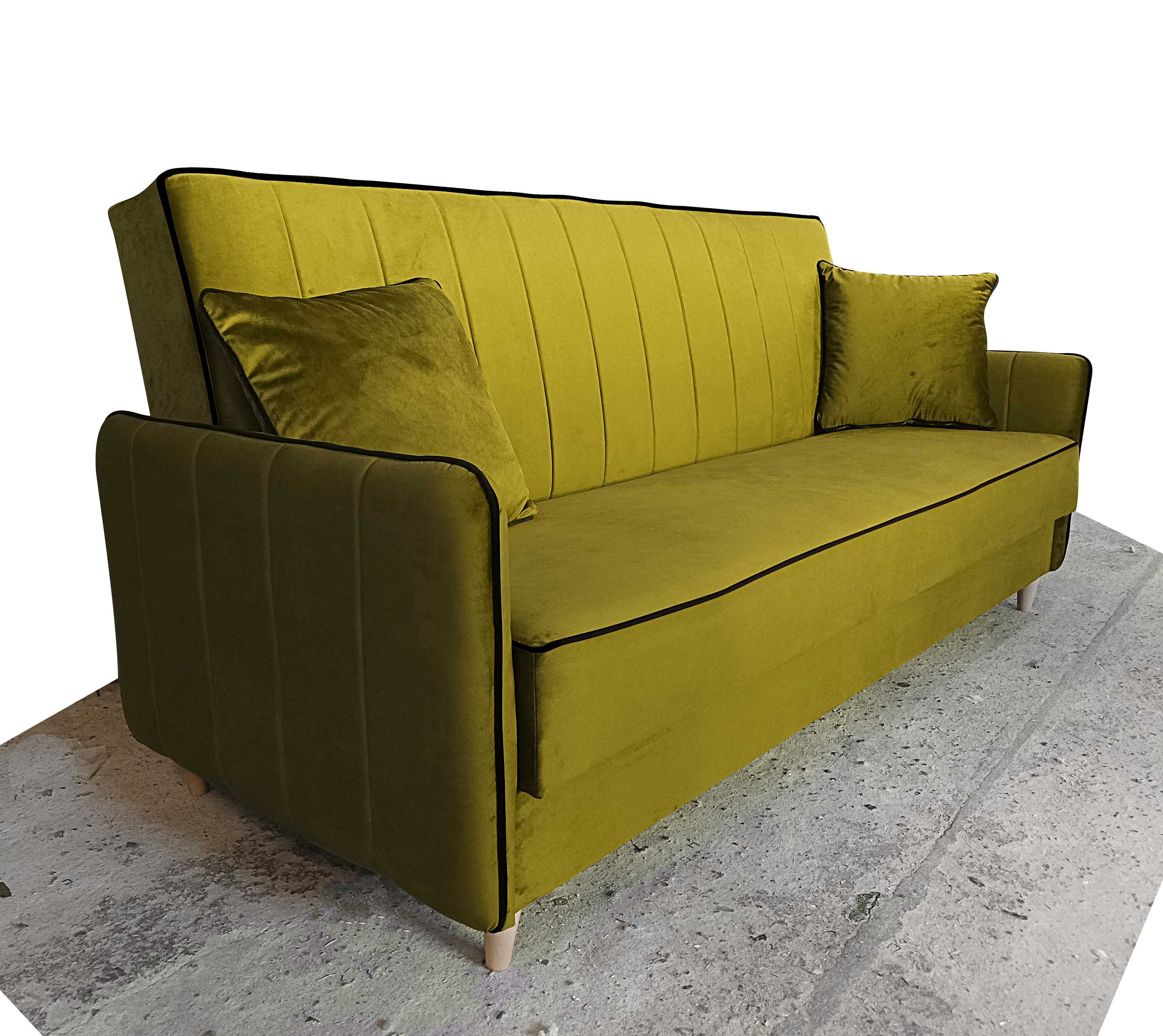 Wersalka Sofa Rozkładana Paris pojemnik na pościel poduszki