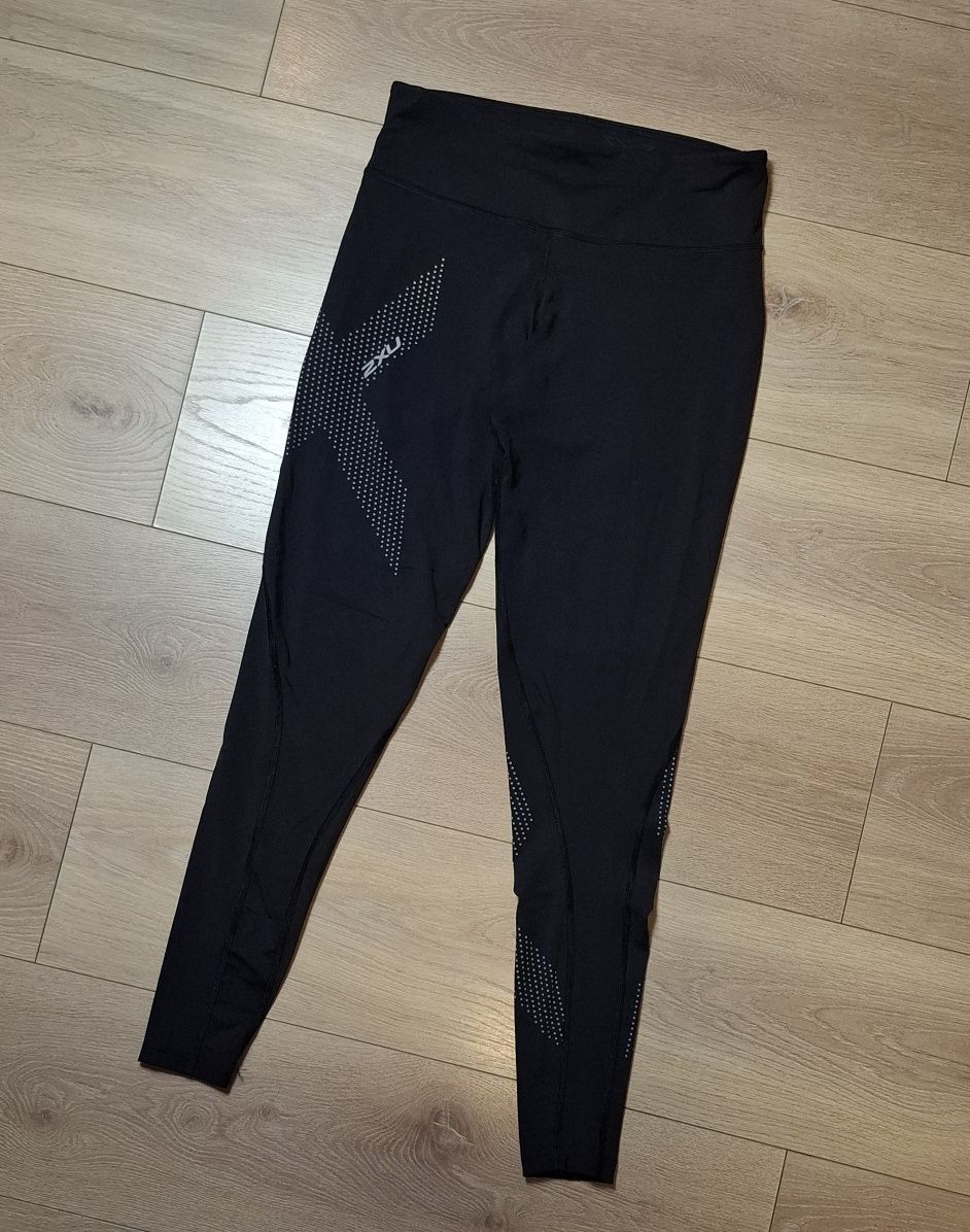 Legginsy damskie 2XU Force Mid-Rise Compression, termoaktywne, trening