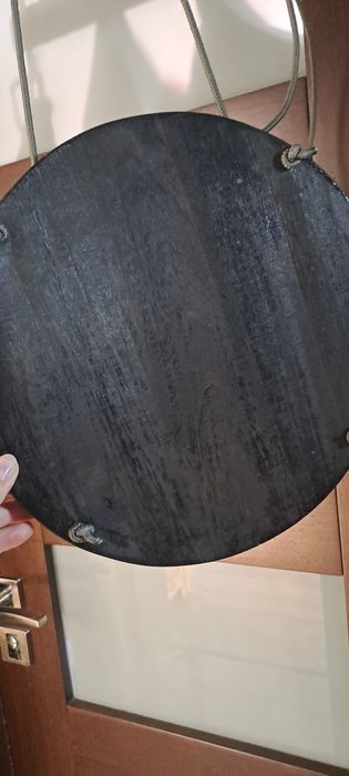 Wiszące drewniane  kwietnik na linach/komplet