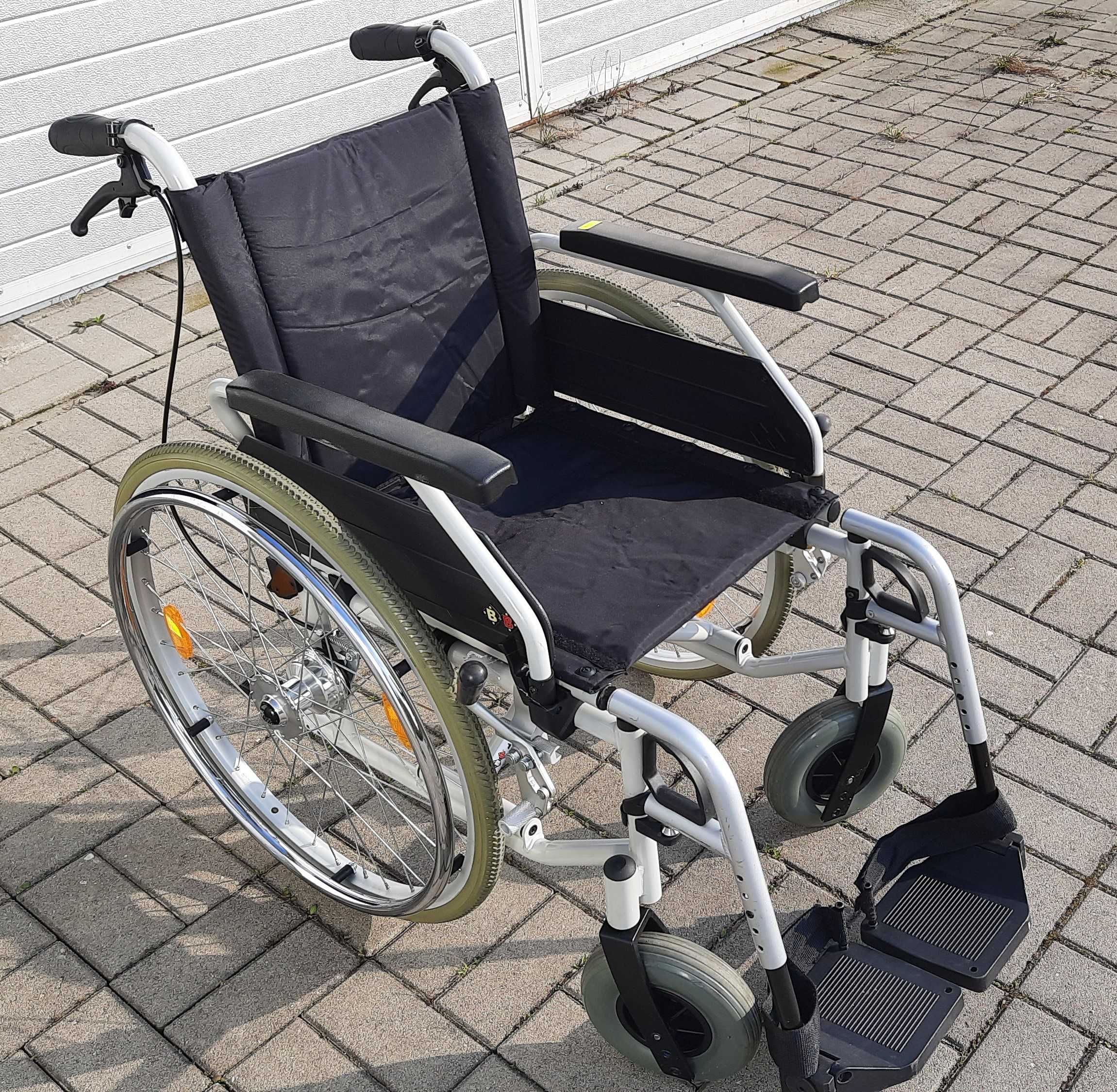 Wózek inwalidzki zwykły składany tradycyjny duży wybór mocny zadbany