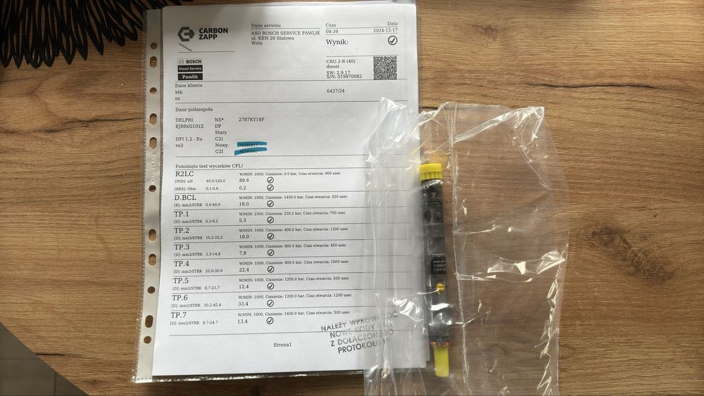 Wtryskiwacz Delphi 1,5 DCI EJBR02101Z