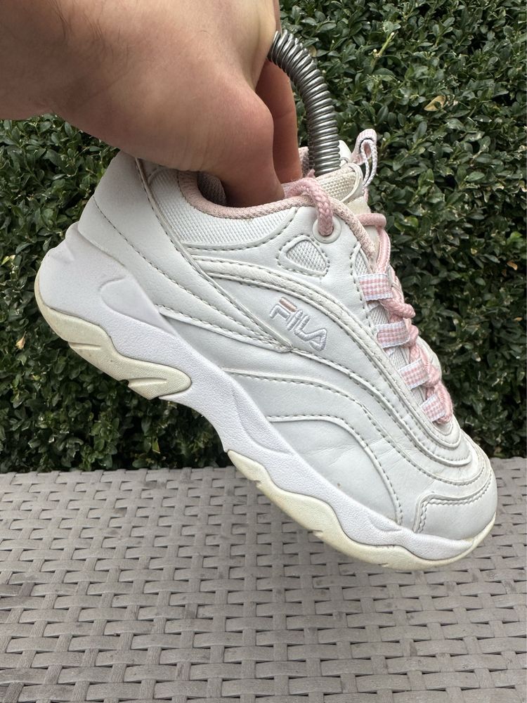 Fila кроссовки 29 размер детские белые на платформе оригинал
