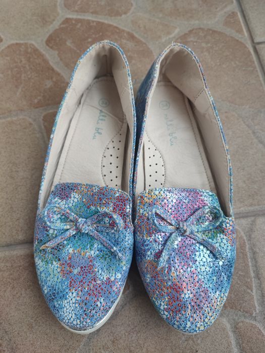 Skórzane buty nelli blu rozmiar 34
