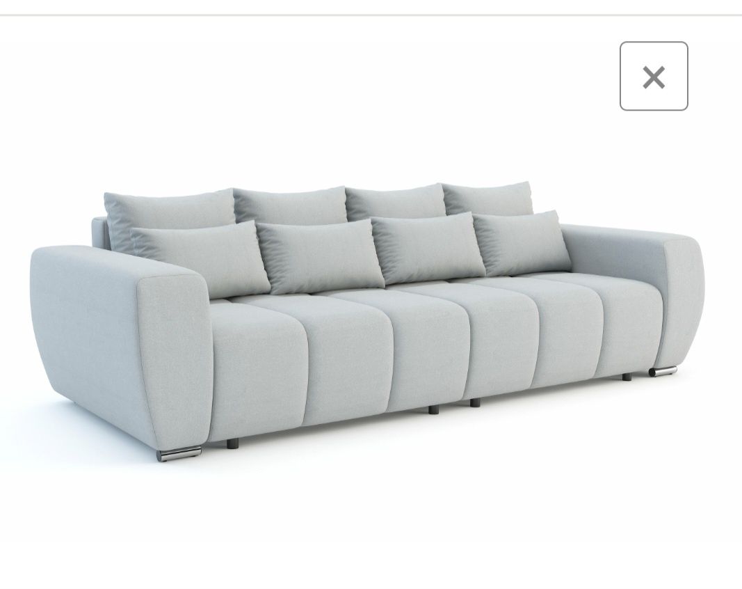 Szara kanapa sofa rozkładana Stan Idealny