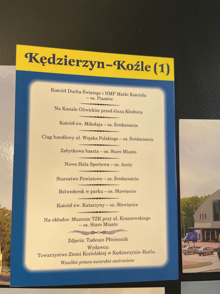 9 sztuk pięknych widokówek, Kędzierzyn-Koźle, zestaw 1