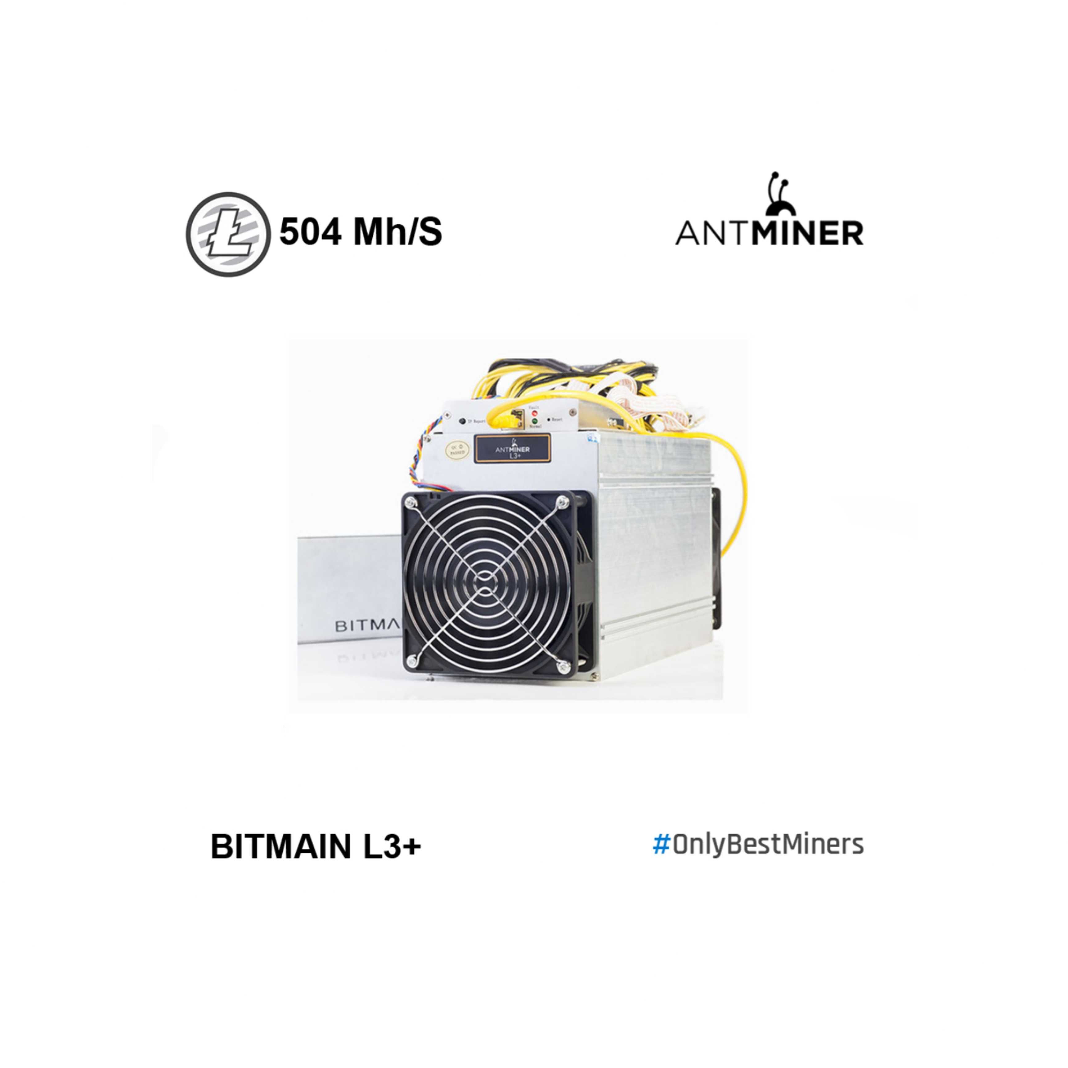 Bitmain Antminer L3+ L3 504Mh - Litecoin Dogecoin