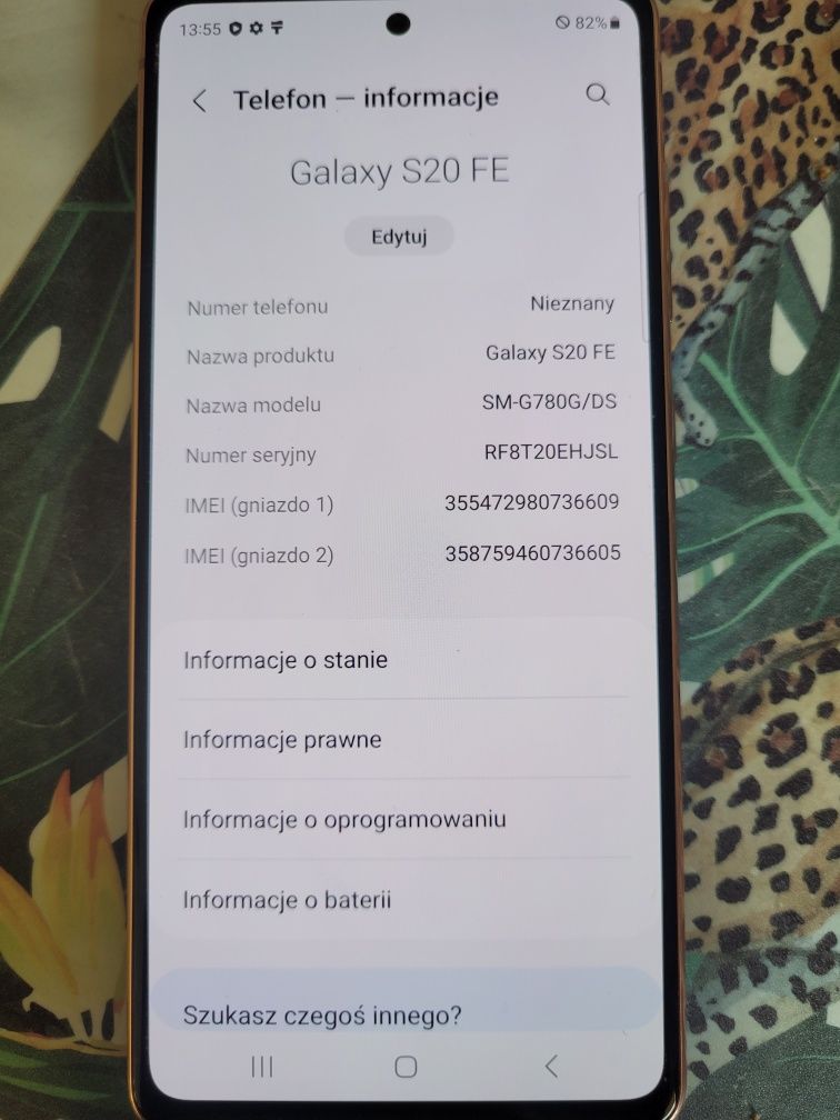 Samsung galaxy s20 FE 5G bateria długo trzyma