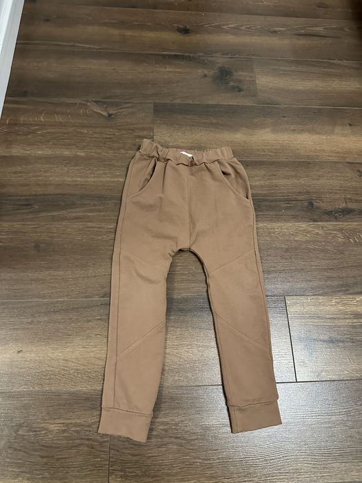 Spodnie Helen 104 brązowe beżowe