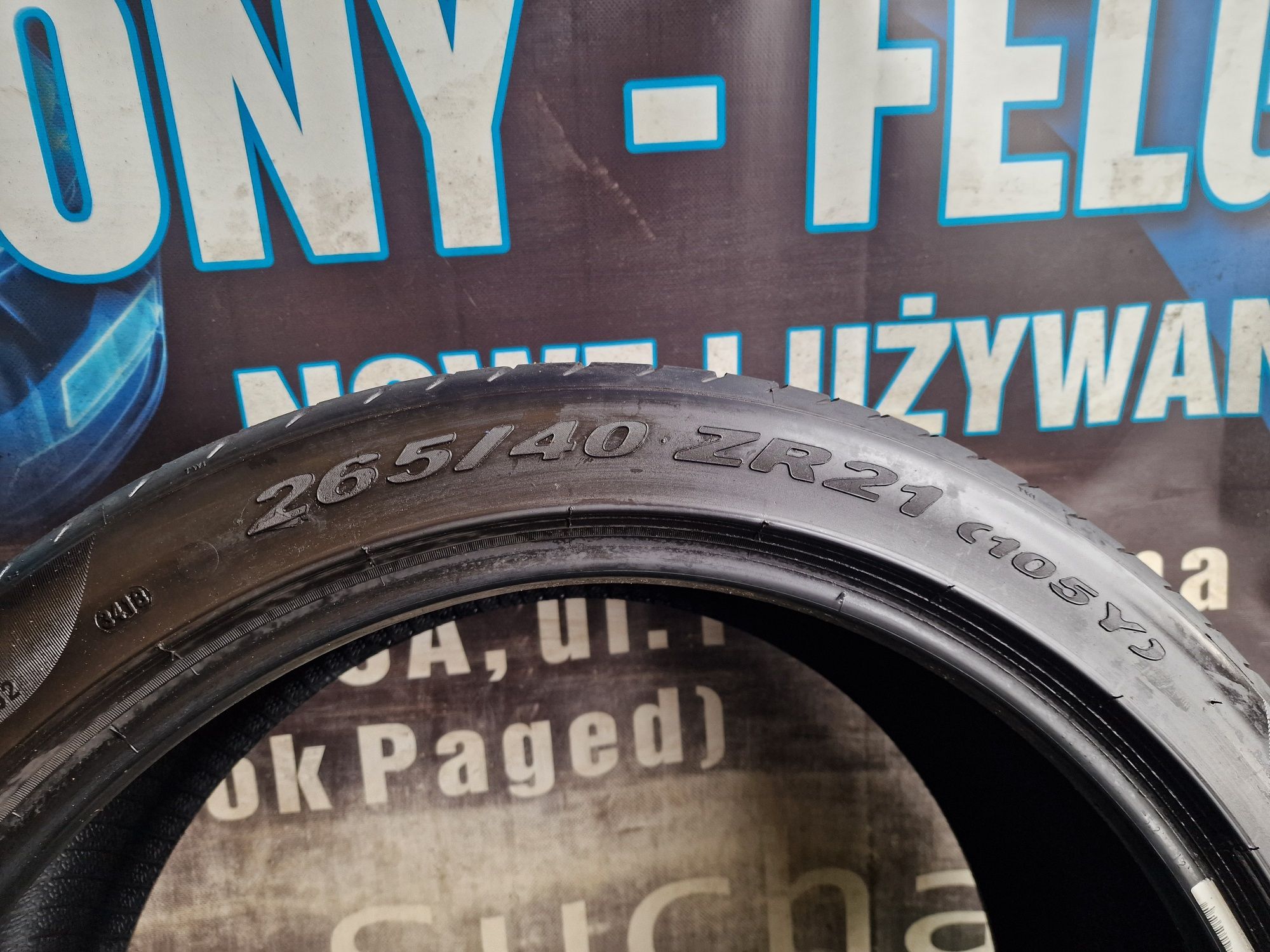Opony letnie 265/40/21 Pirelli Para