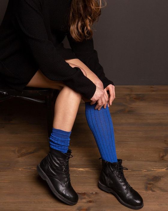 Жіночі підколінки рубчик,  бавовна, багато кольорів