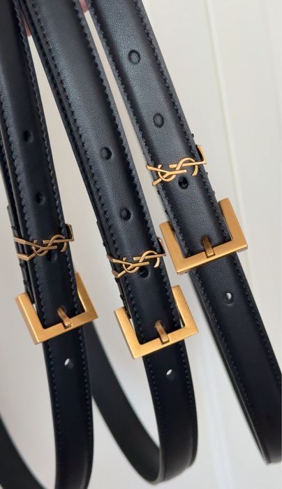 Pasek ysl 2 cm czarny