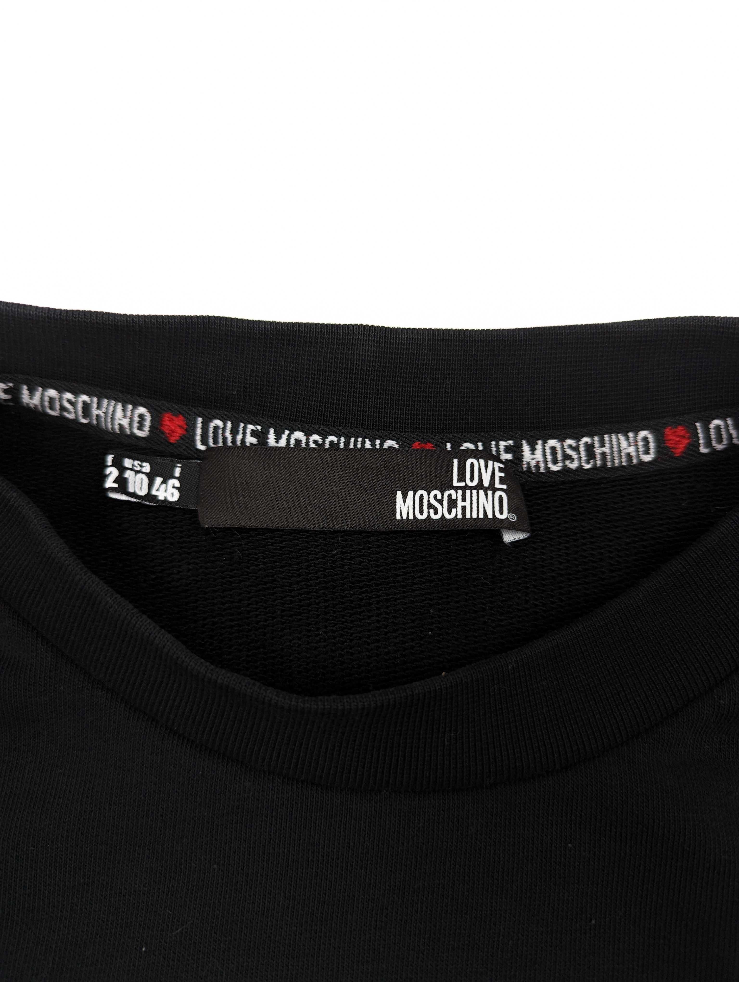 Love Moschino czarna bluza XL logo