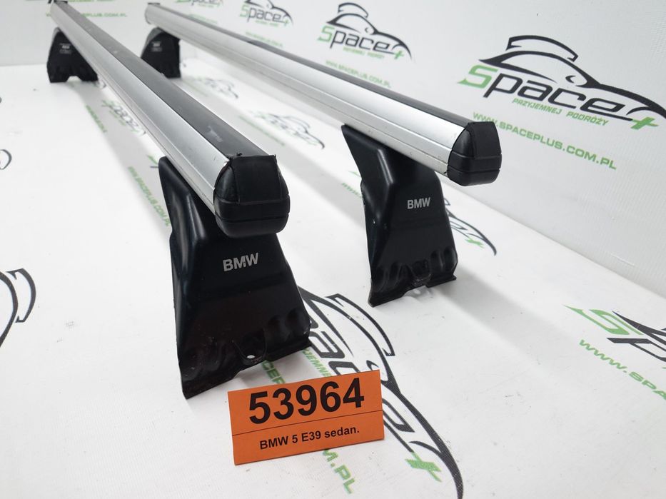 Bagażnik dachowy bazowy belki poprzeczki BMW 5 E39 sedan.