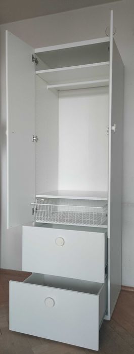 IKEA Stuva Grundlig Biała Szafa dziecięca młodzieżowa