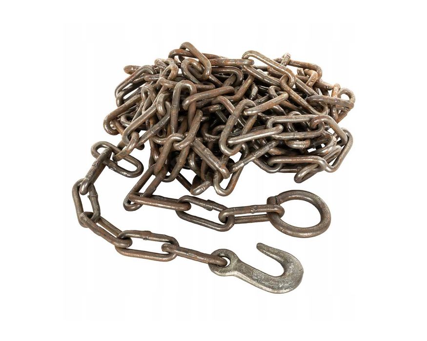 ŁAŃCUCH Wozowy 6mm x 5m Do Zrywki Drewna Transport Profesjonalny NOWY