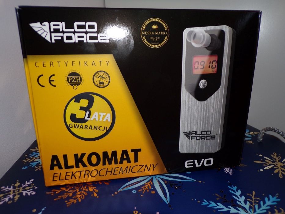 Alkomat EVO AlcoForce + gratis kalibracja 12mcy na miejscu