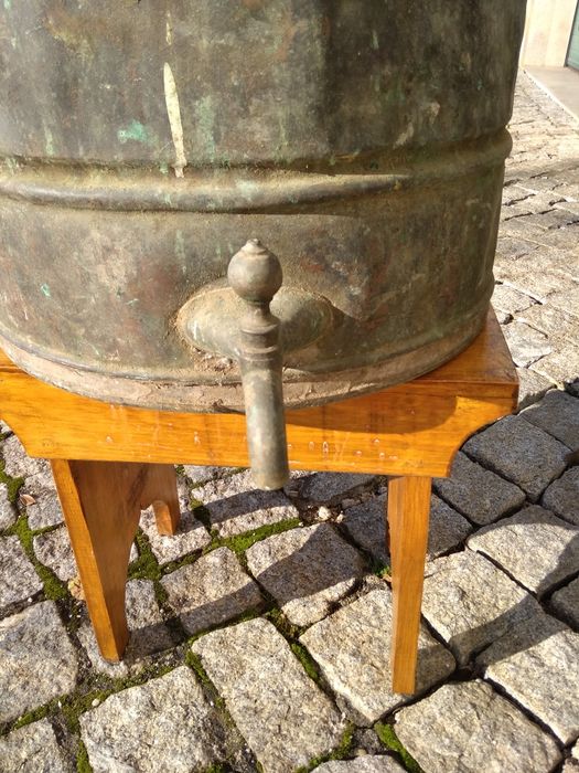 Pote/Bilha em cobre antigo 60litros muito antiga